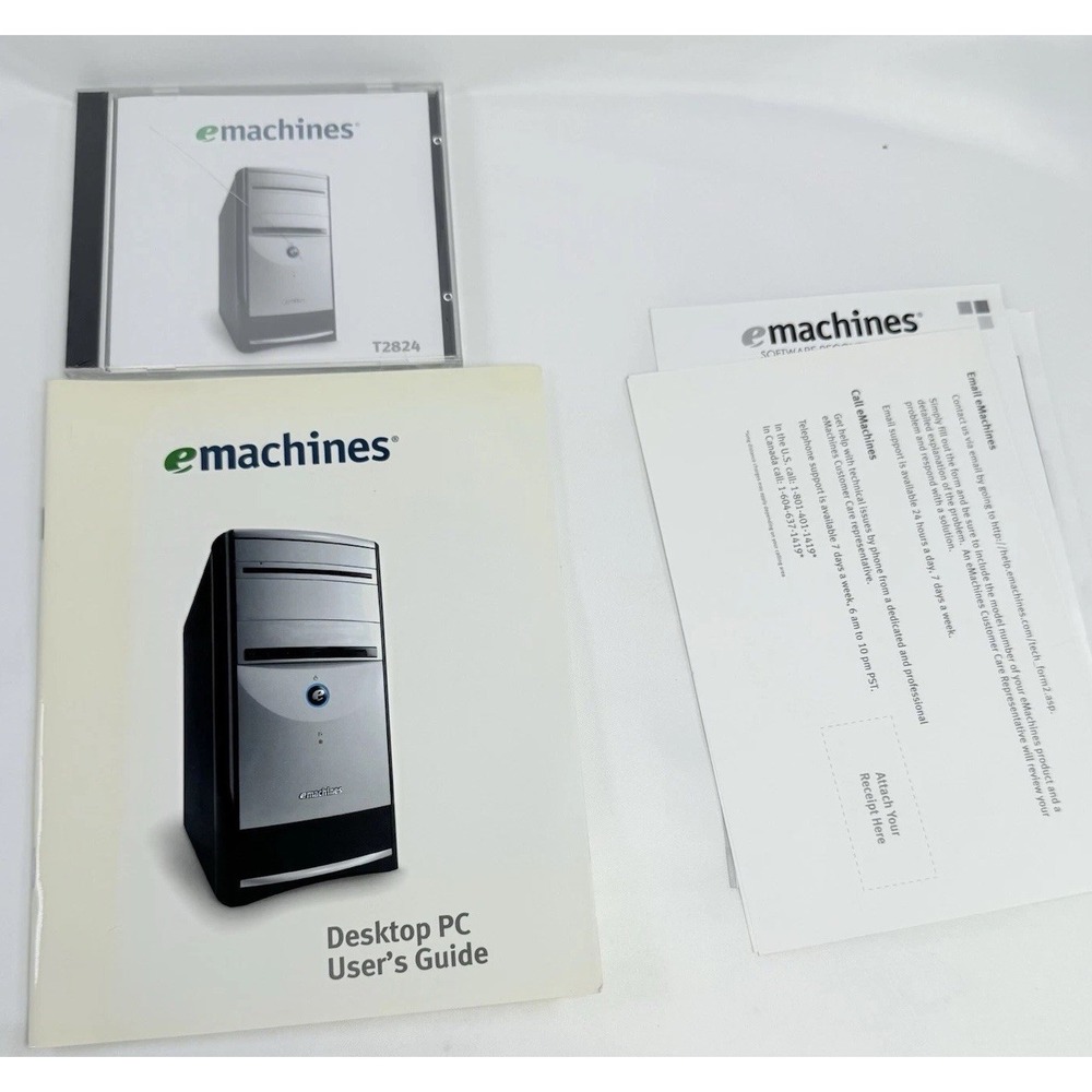 Emachine T2824 Cd And Manual